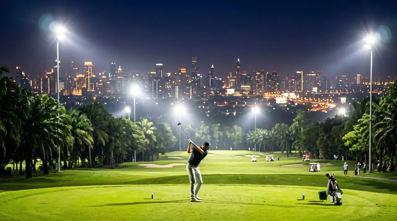 Night golf in Bangkok